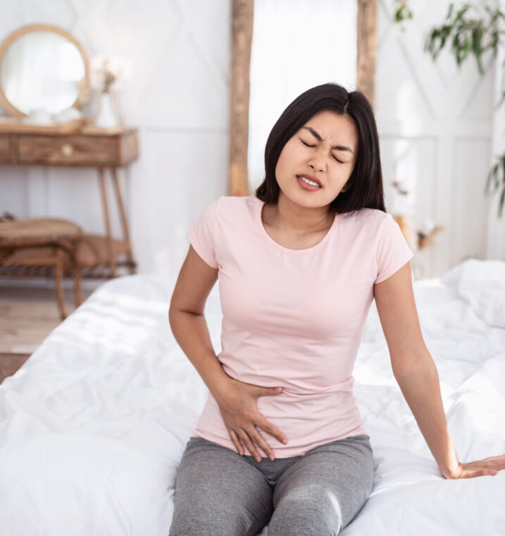 Woman experiencing pelvic pain