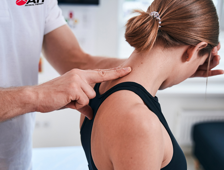 Manual therapy session in progress.